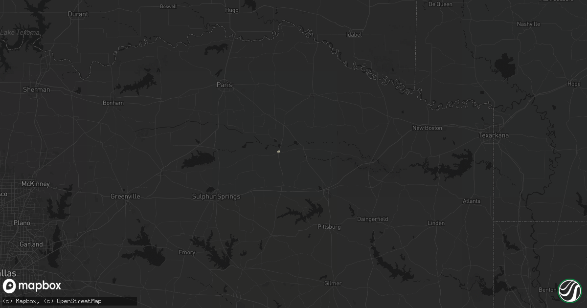 Hail map in Talco, TX on April 29, 2026
