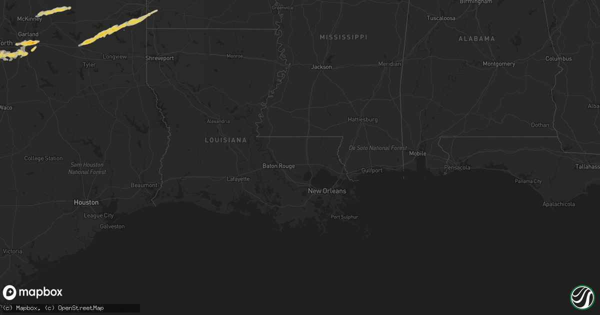 Hail map on April 30, 2011