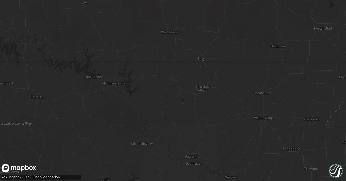 Hail map in Amarillo, TX on April 30, 2012