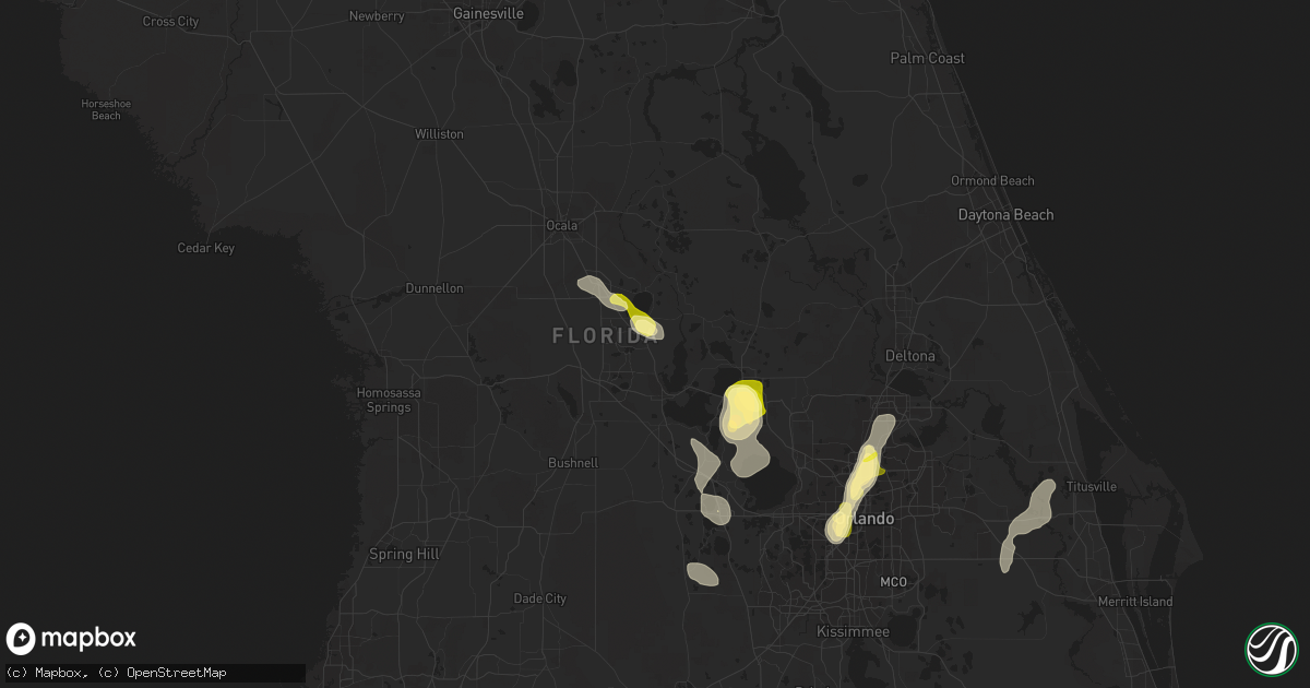 Hail map in Lady Lake, FL on April 30, 2013