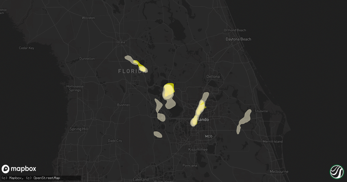 Hail map in Mount Dora, FL on April 30, 2013