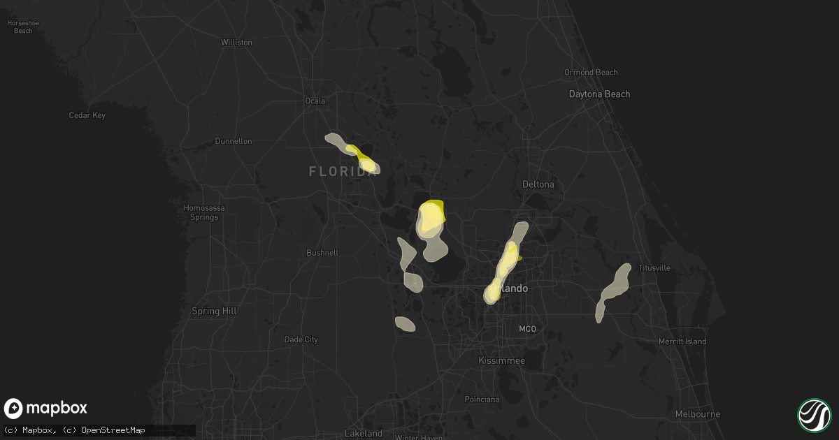 Hail map in Tavares, FL on April 30, 2013