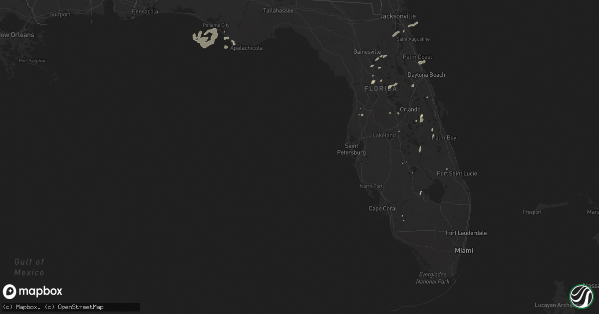 Hail map in Florida on April 30, 2014