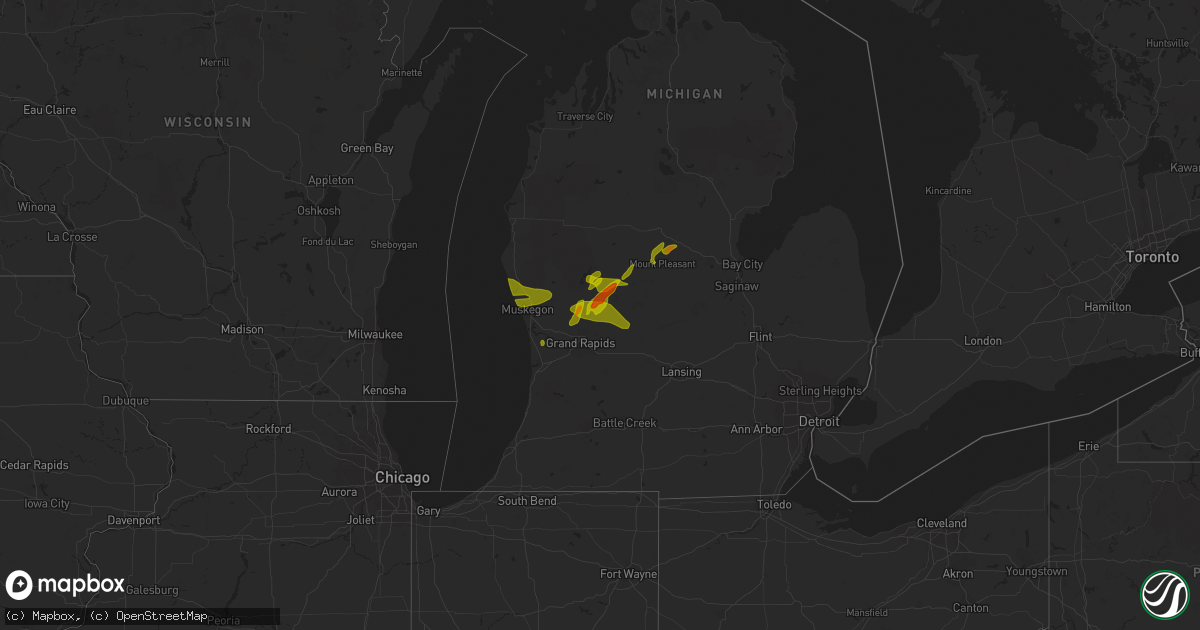 Hail map on April 30, 2014
