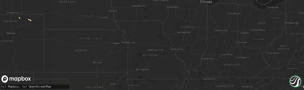 Hail map in Colorado on April 30, 2015