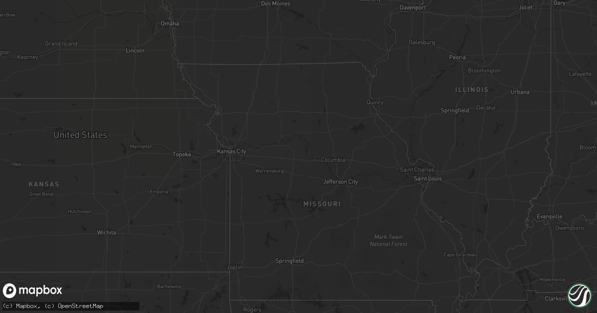 Hail map on April 30, 2015