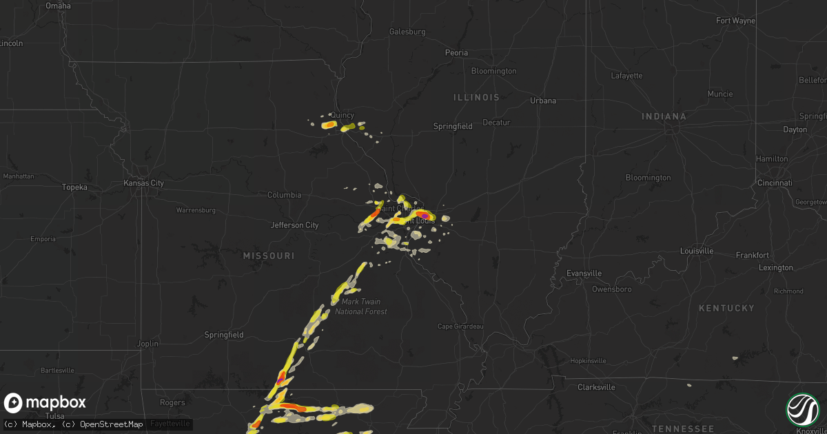 Hail map on April 30, 2016
