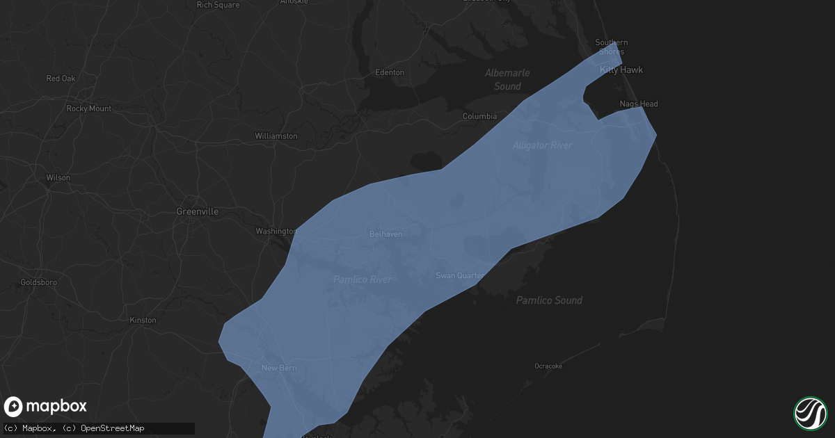 Hail map in Belhaven, NC on April 30, 2020