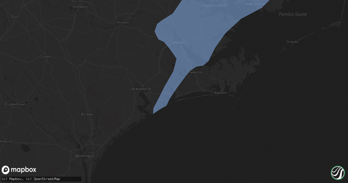 Hail map in Swansboro, NC on April 30, 2020