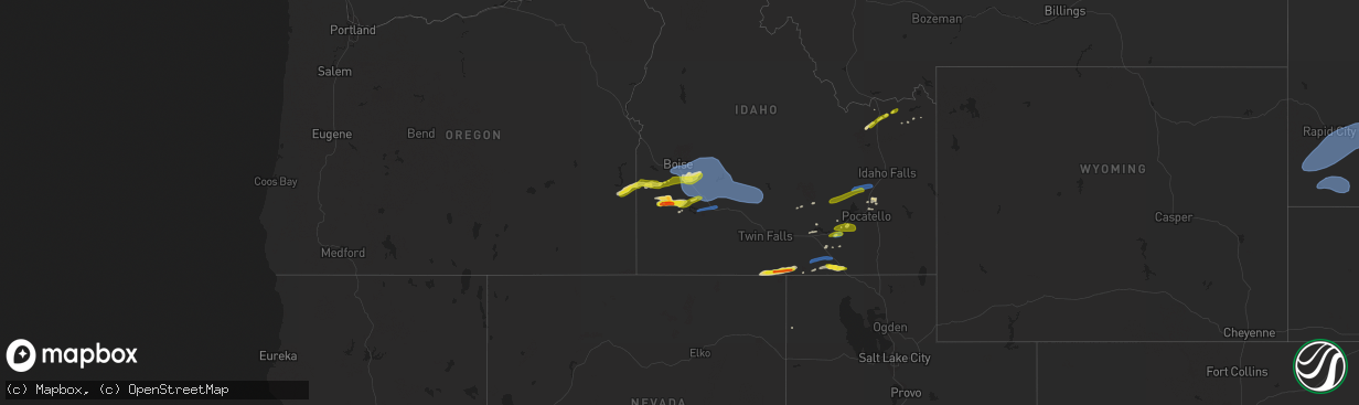 Hail map on April 30, 2020