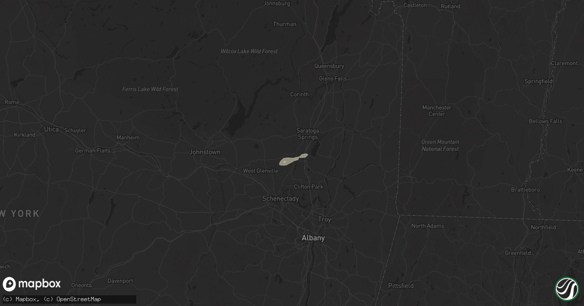 Hail map in Ballston Spa, NY on April 30, 2024