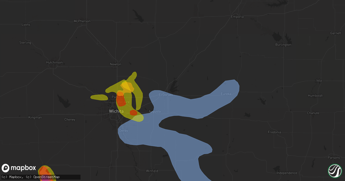 Hail map in El Dorado, KS on April 30, 2024