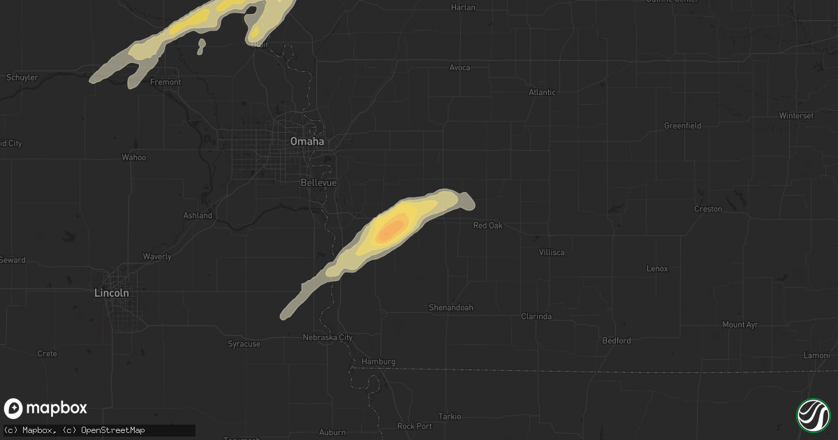 Hail map in Hastings, IA on April 30, 2024