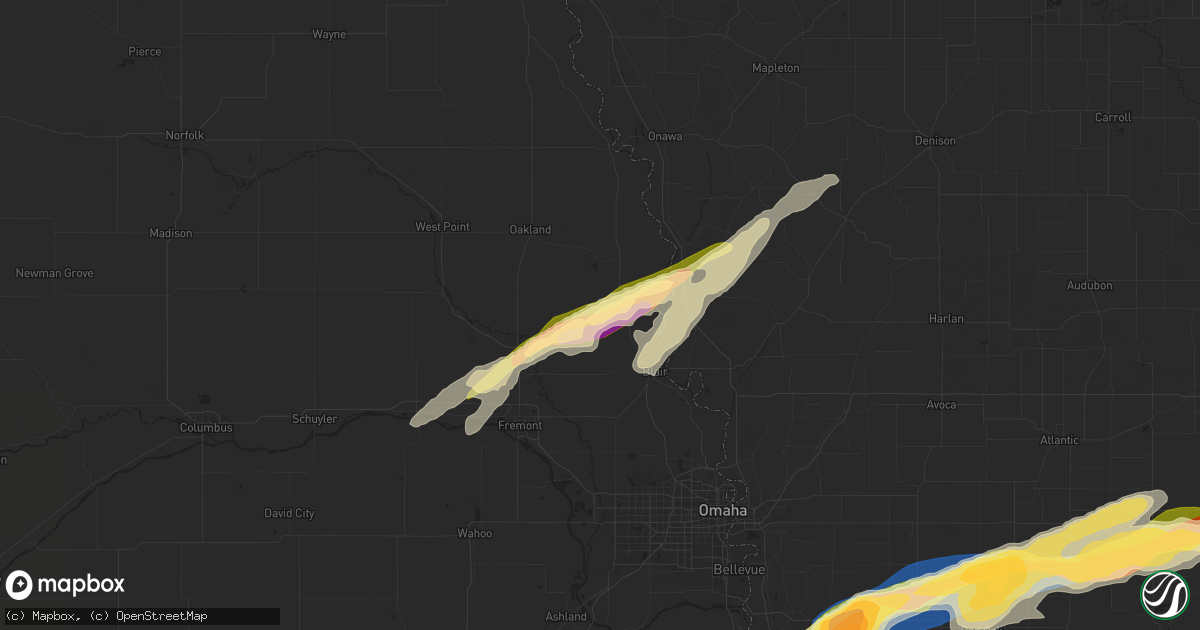 Hail map in Herman, NE on April 30, 2024