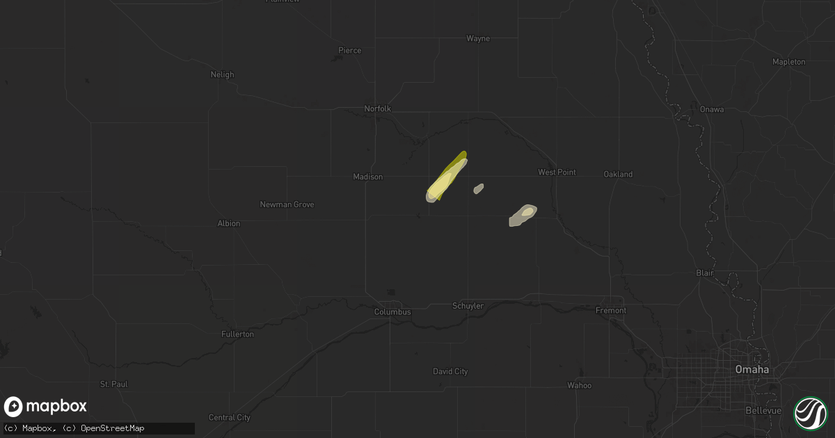 Hail map in Leigh, NE on April 30, 2024