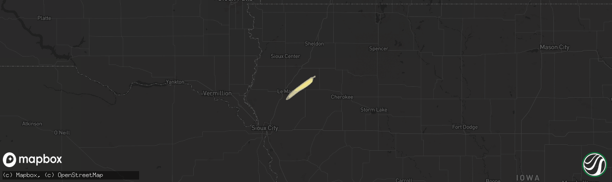 Hail map in Remsen, IA on April 30, 2024