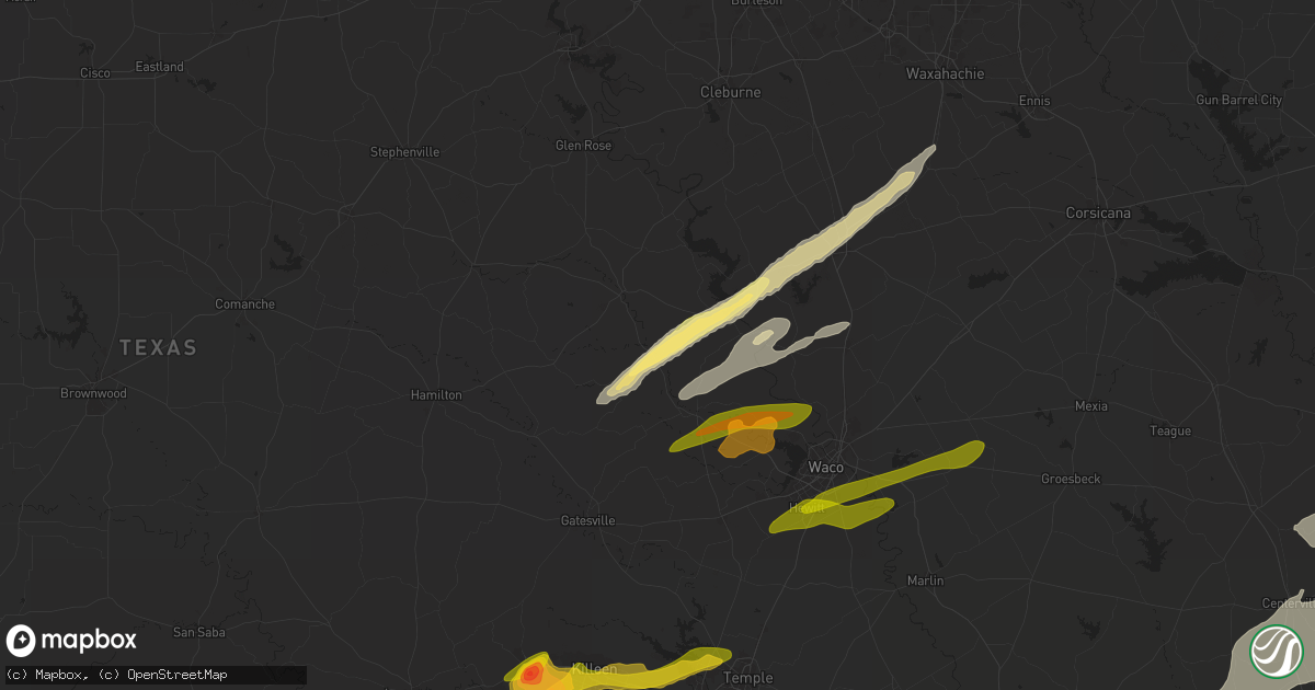 Hail map in Clifton, TX on April 30, 2025
