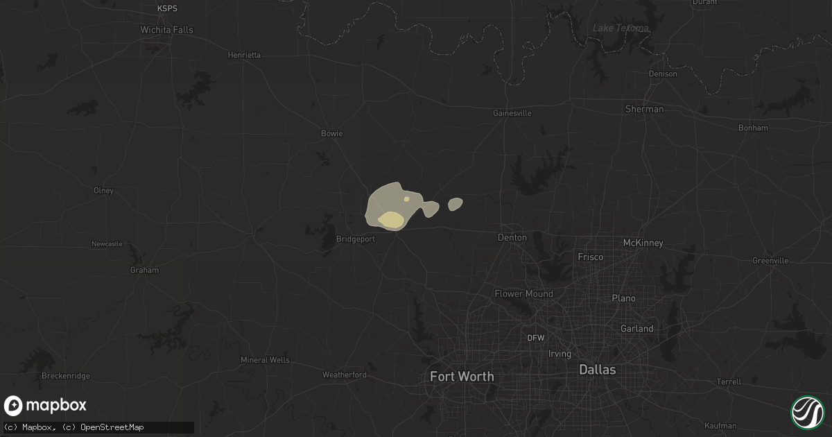 Hail map in Decatur, TX on April 30, 2025