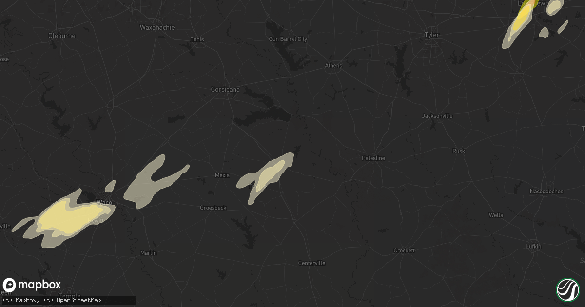Hail map in Fairfield, TX on April 30, 2025