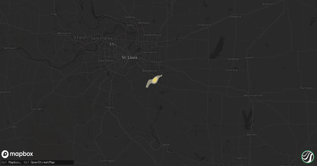 Hail map in Freeburg, IL on April 30, 2025