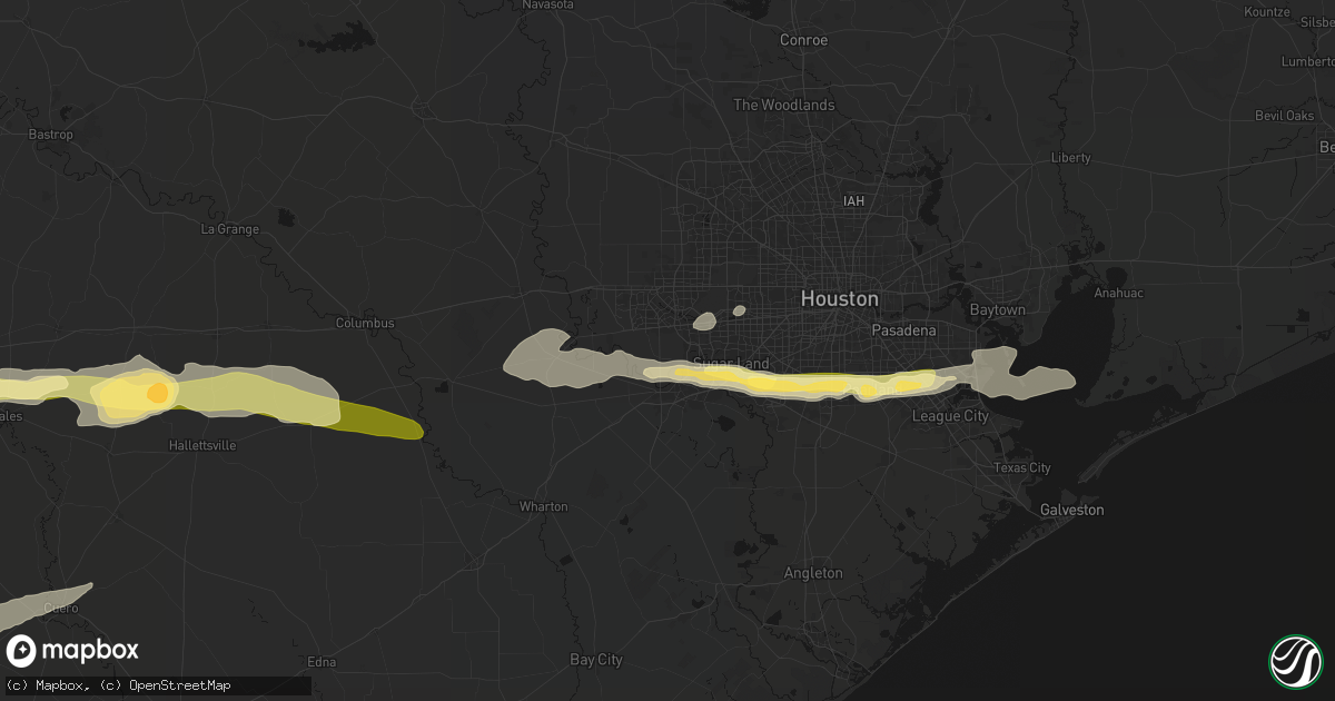 Hail map in Richmond, TX on April 30, 2026