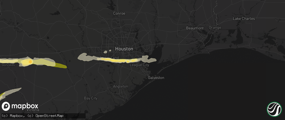 Hail map in Seabrook, TX on April 30, 2026