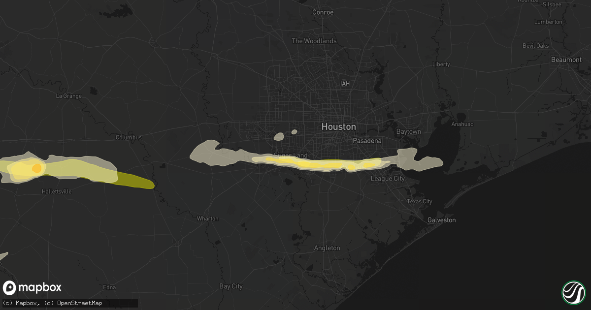 Hail map in Sugar Land, TX on April 30, 2026