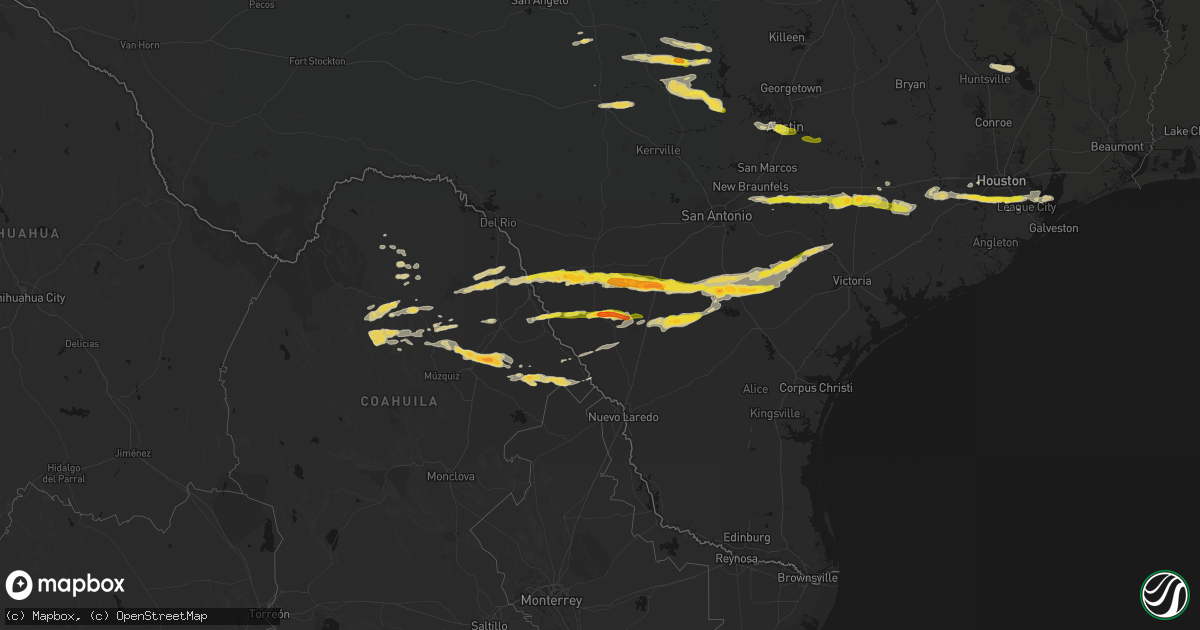 Hail map on April 30, 2026