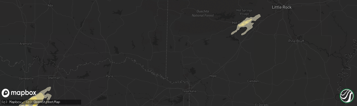 Hail map in Memphis, TN on May 1, 2011