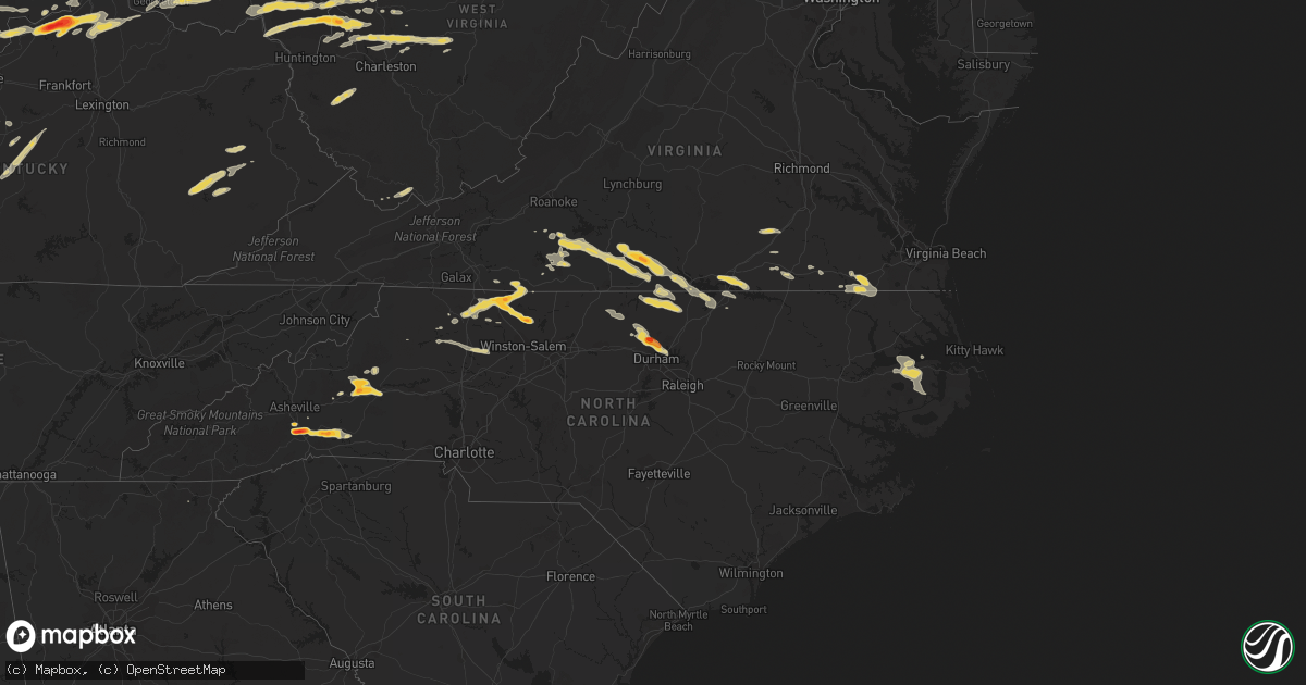 Hail map on May 1, 2012