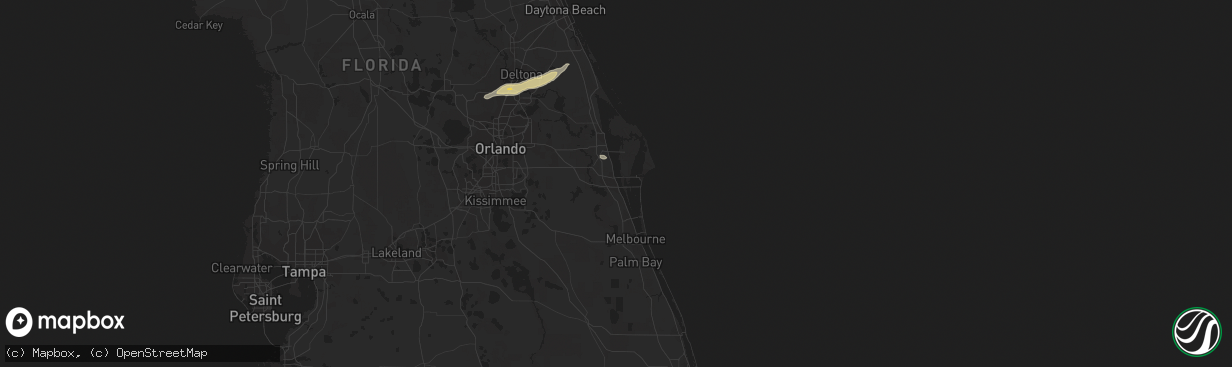 Hail map in Cocoa, FL on May 1, 2014