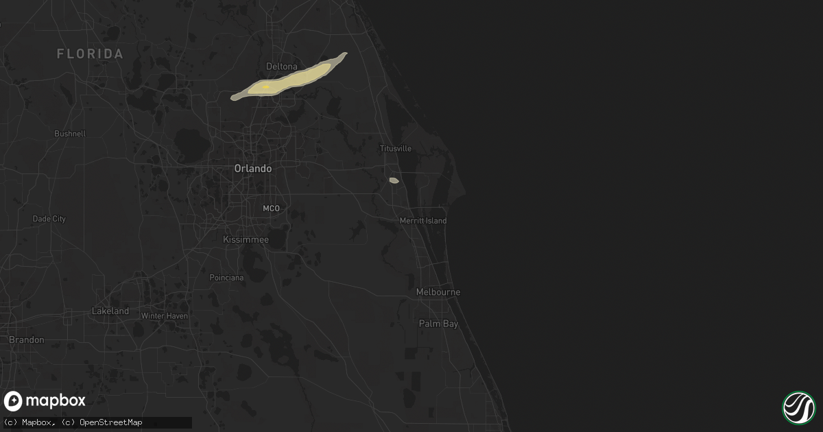 Hail map in Cocoa, FL on May 1, 2014