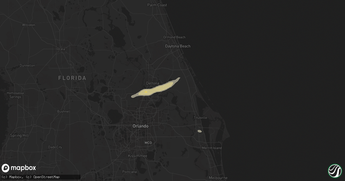 Hail map in Osteen, FL on May 1, 2014