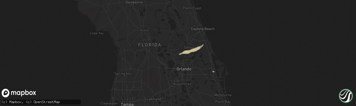 Hail map in Sorrento, FL on May 1, 2014