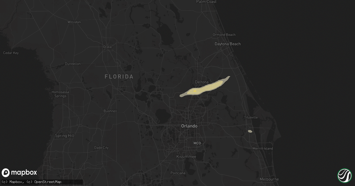 Hail map in Sorrento, FL on May 1, 2014