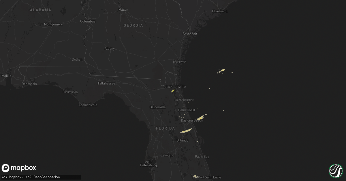 Hail map on May 1, 2014