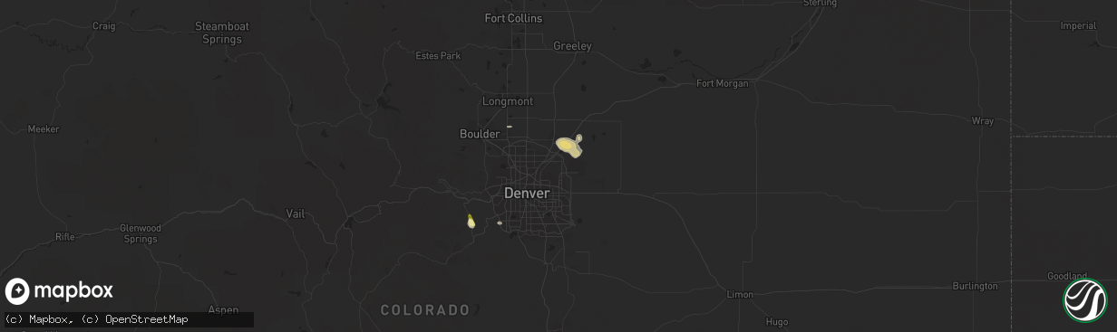 Hail map in Commerce City, CO on May 1, 2015
