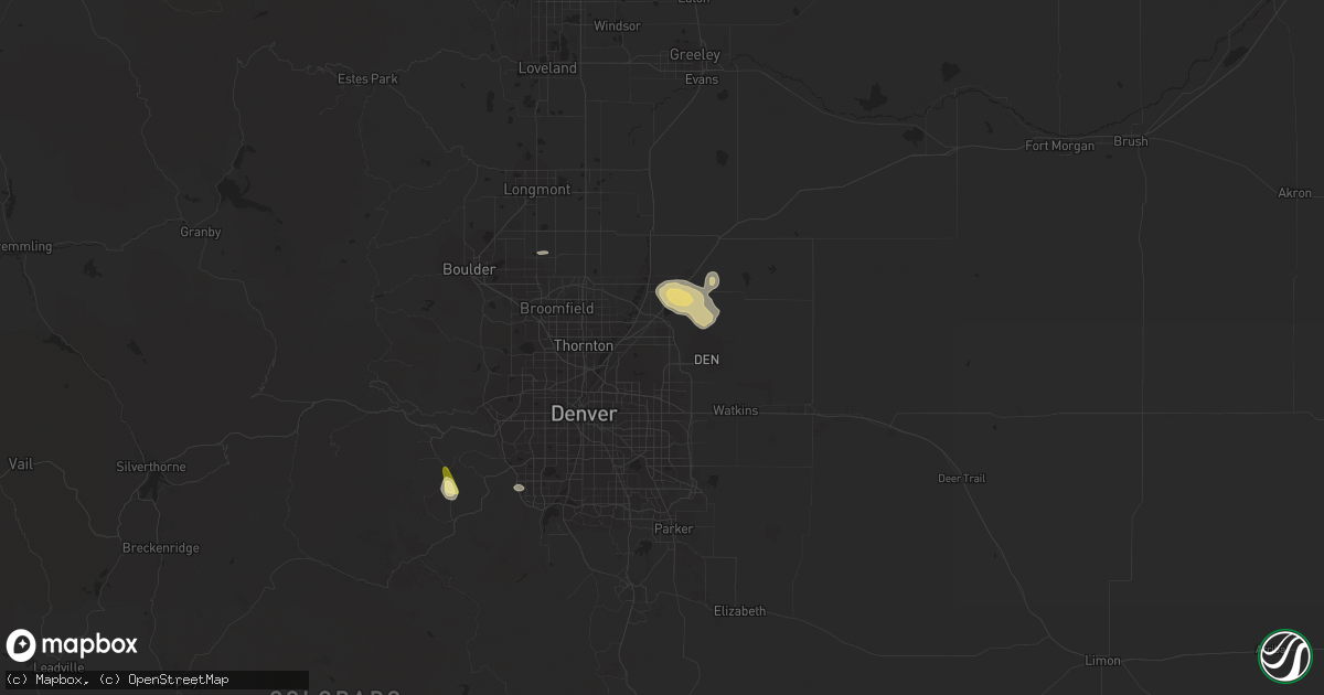 Hail map in Commerce City, CO on May 1, 2015