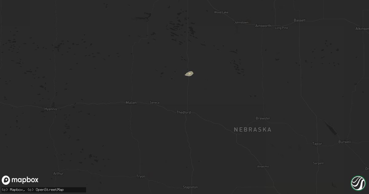 Hail map in Thedford, NE on May 1, 2015