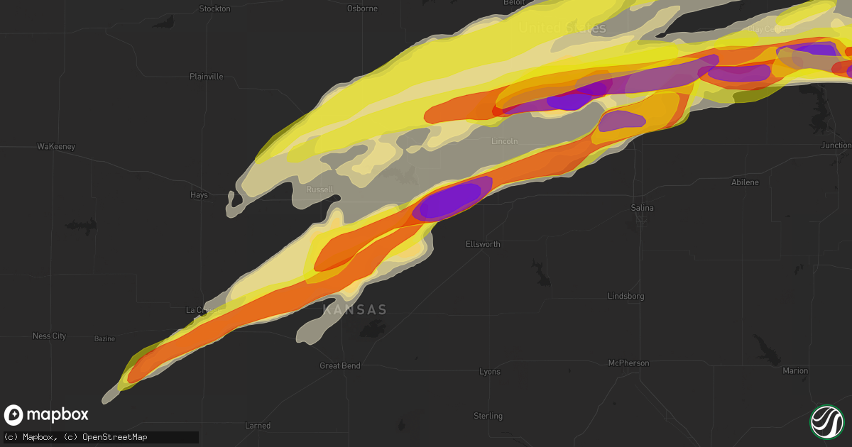 Hail map in Wilson, KS on May 1, 2018