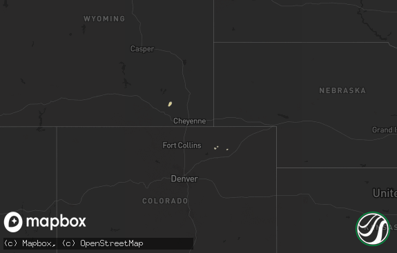 Hail map preview on 05-01-2020