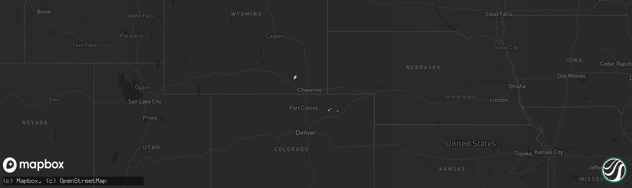 Hail map on May 1, 2020