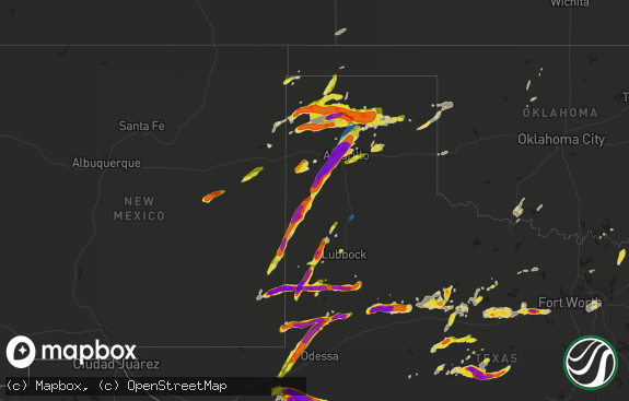 Hail map preview on 05-01-2022