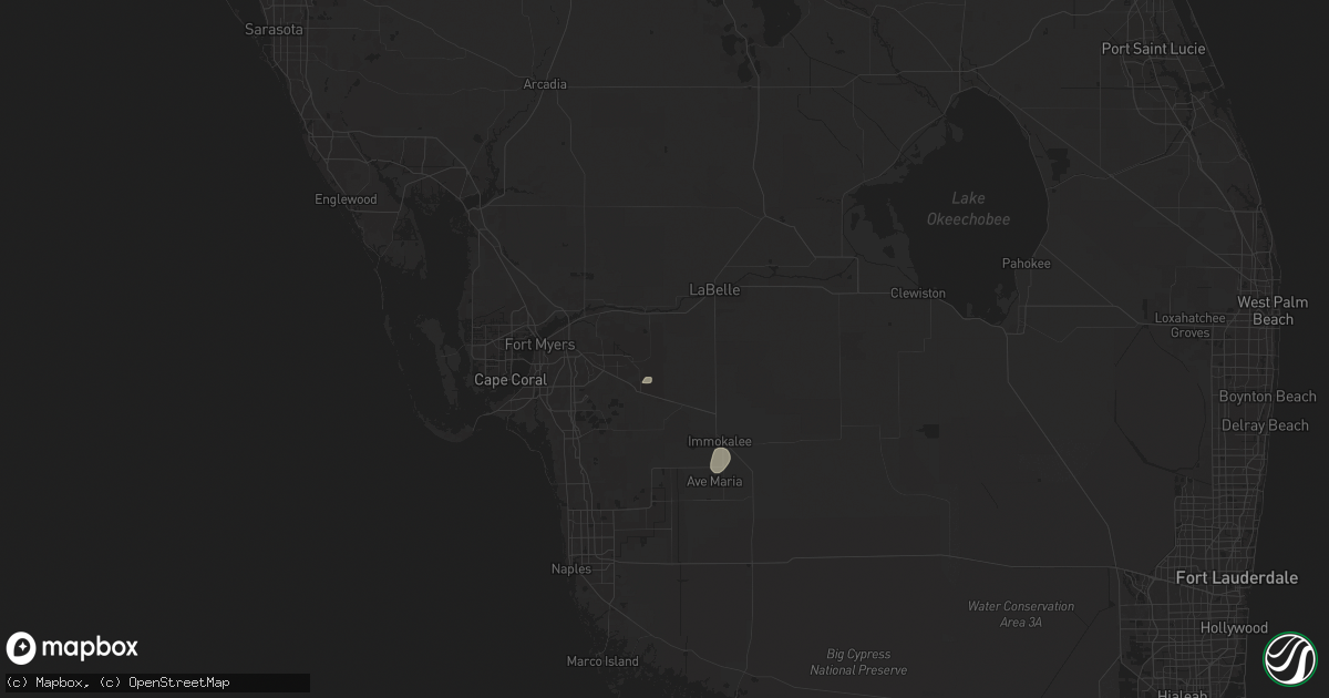 Hail map in Lehigh Acres, FL on May 1, 2024