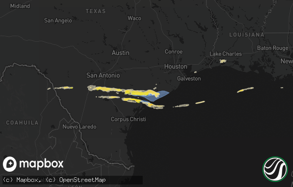 Hail map preview on 05-01-2026
