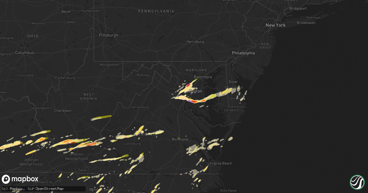 Hail map in Delaware on May 2, 2016