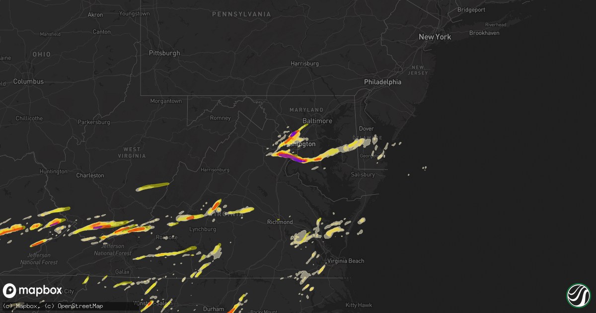 Hail map on May 2, 2016