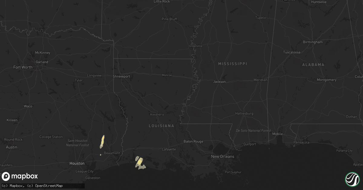 Hail map in Arkansas on May 2, 2017