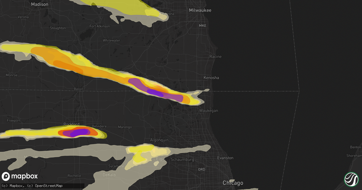 Hail map in Antioch, IL on May 2, 2018