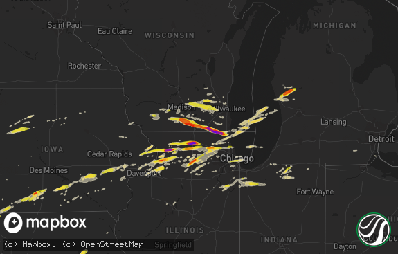 Hail map preview on 05-02-2018